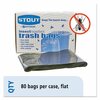 Stout 35 gal Trash Bags, 33 in x 45 in, Super Heavy-Duty, 2 mil, Black, 80 PK P3345K20